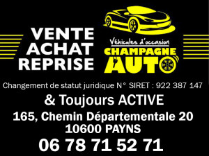 Carte visite actuelle à PAYNS | CHAMPAGNE AUTO
